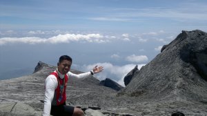 View from Kinabalu's majestic summit.