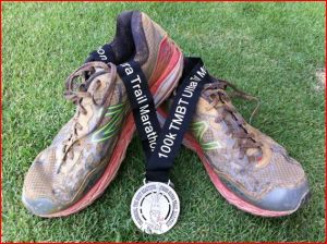 TMBT 100 km Ultra-Trail Marathon Finishers medal.