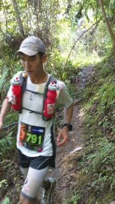 Jimmy Tee on the return from Miki Camp trail.  2nd place finisher in 100 km.