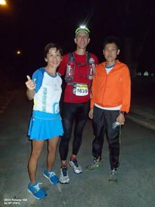 Coming out of CP5, with Adeline and Andrew Loh (Race Director)